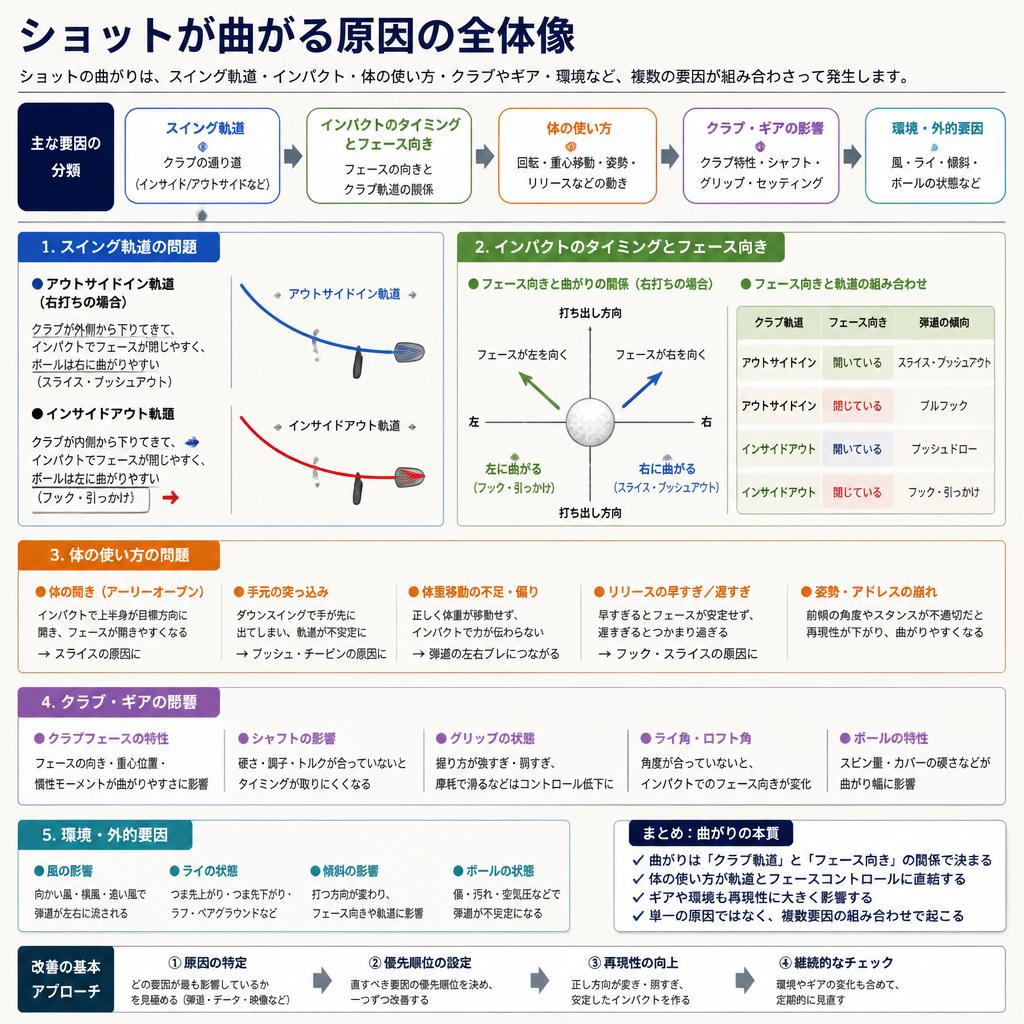 2. 曲がる原因を探る