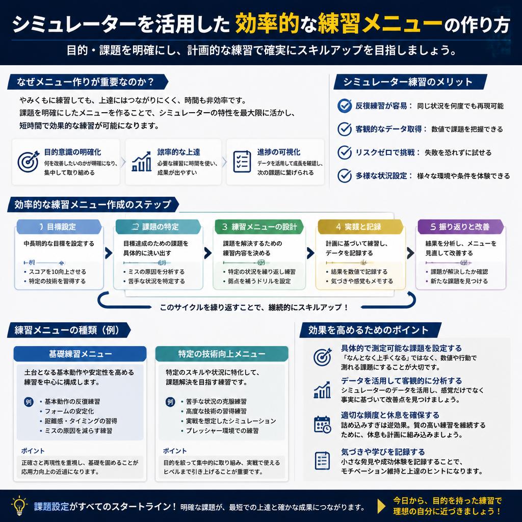 効率的な練習メニューの組み立て方