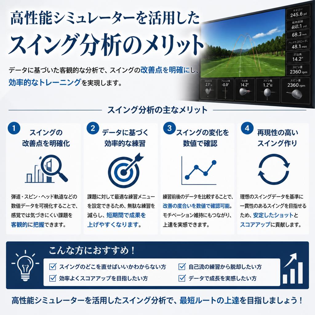 スイング分析で得られる具体的なメリット